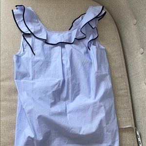 NWT ruffle j crew top size 4